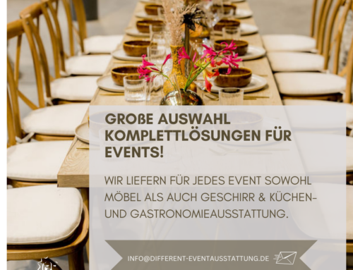 Warum Different Eventausstattung?